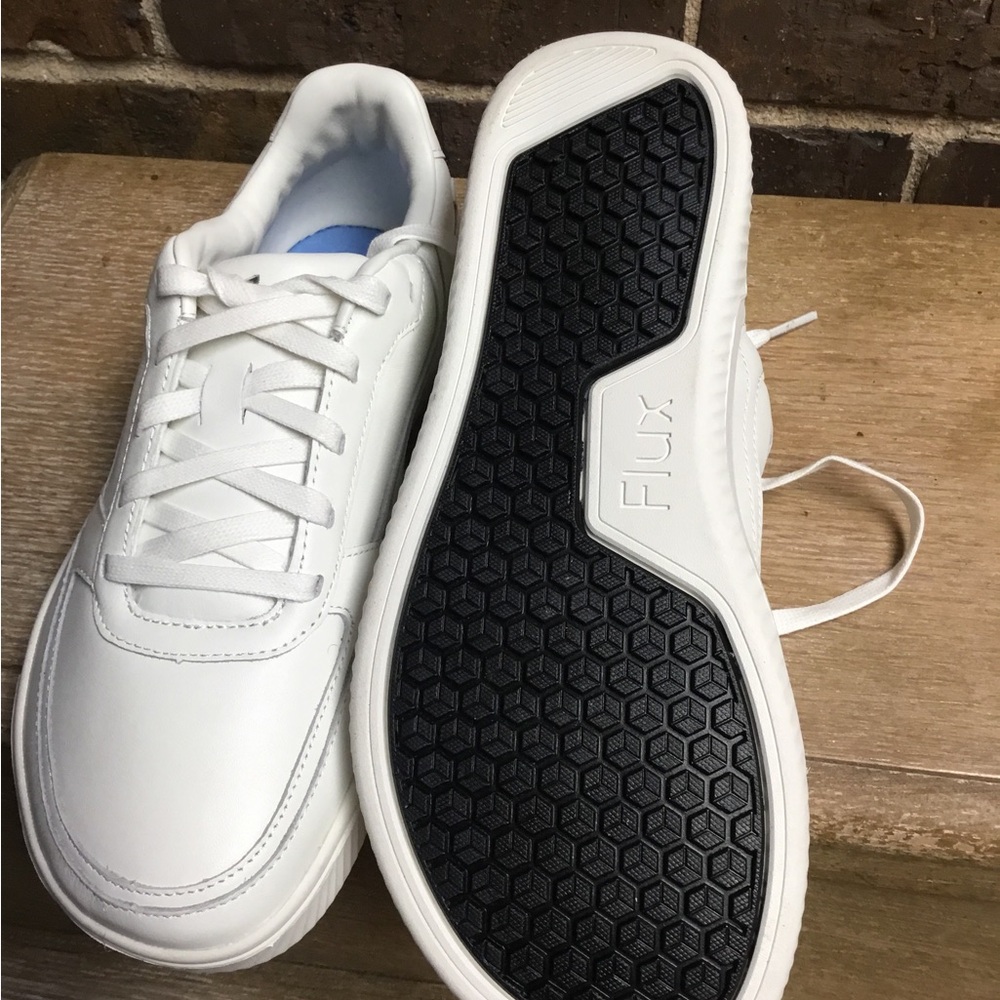 White Low-Top Leather Sneakers woman’s - Picture 10 of 14